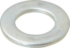 Value Collection - M18 Screw, Steel Standard Flat Washer - 19mm ID x 34mm OD, 3mm Thick, Zinc-Plated Finish - Exact Tool & Supply