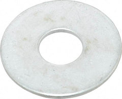 Value Collection - 1/2" Screw, Steel Fender Flat Washer - 1/2" ID x 1-1/2" OD, 0.08" Thick, Zinc-Plated Finish - Exact Tool & Supply