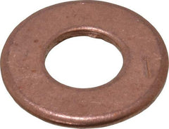 Value Collection - #24 Screw, Silicon Bronze Standard Flat Washer - 0.395" ID x 7/8" OD, 0.064" Thick, Plain Finish - Exact Tool & Supply