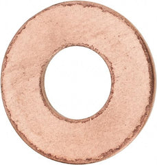 Value Collection - 1/2" Screw, Silicon Bronze Standard Flat Washer - 0.531" ID x 1-1/4" OD, 0.091" Thick - Exact Tool & Supply