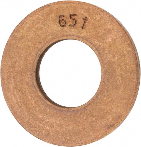 Value Collection - 5/8" Screw, Silicon Bronze Standard Flat Washer - 0.656" ID x 1-1/2" OD, 0.102" Thick - Exact Tool & Supply