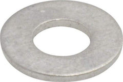 Value Collection - #8 Screw, Aluminum Standard Flat Washer - 0.168" ID x 3/8" OD, 0.032" Thick, Plain Finish - Exact Tool & Supply