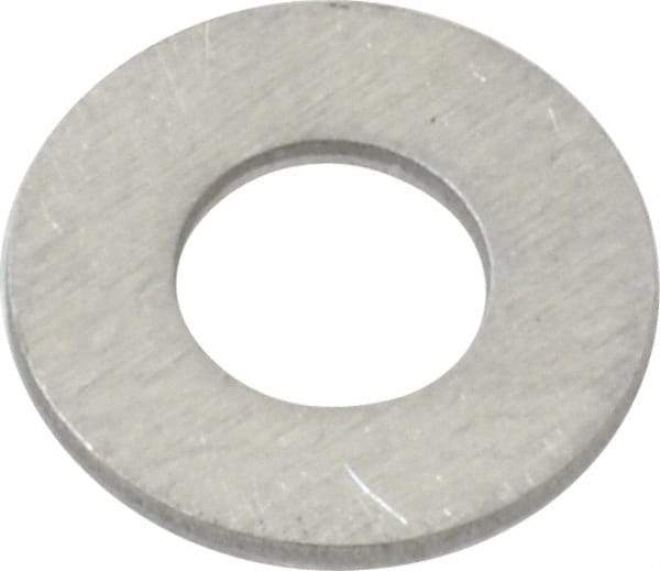 Value Collection - #10 Screw, Aluminum Standard Flat Washer - 0.196" ID x 1/2" OD, 0.039" Thick - Exact Tool & Supply