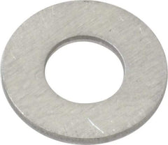 Value Collection - #10 Screw, Aluminum Standard Flat Washer - 0.196" ID x 1/2" OD, 0.039" Thick - Exact Tool & Supply