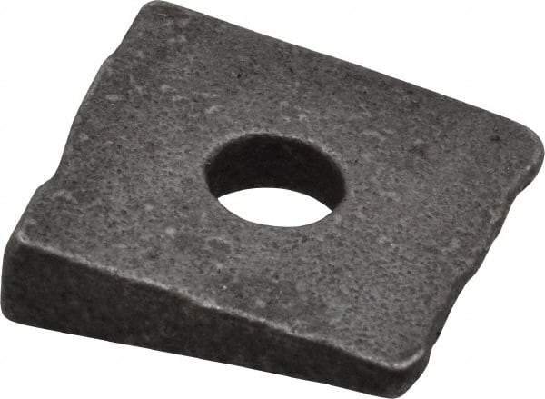 Value Collection - 3/8" Bolt, Iron Beveled Square Washer - 7/16" ID, 11/32 Minimum Thickness - Exact Tool & Supply