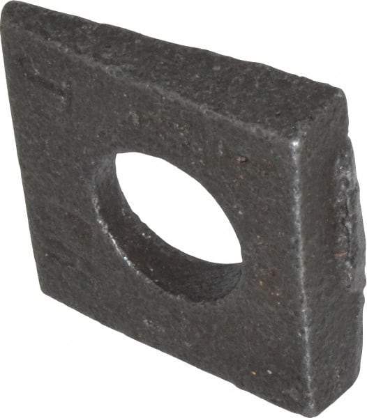 Value Collection - 1/2" Bolt, Iron Beveled Square Washer - 9/16" ID, 11/32 Minimum Thickness - Exact Tool & Supply