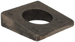 Value Collection - 1" Bolt, Iron Beveled Square Washer - 1-1/16" ID, 9/16 Minimum Thickness - Exact Tool & Supply