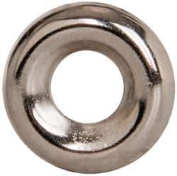 Value Collection - 7/64" Thick, Nickel-Plated Finish, Steel, Standard Countersunk Washer - 0.235" ID x 19/32" OD - Exact Tool & Supply