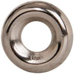 Value Collection - 7/64" Thick, Nickel-Plated Finish, Steel, Standard Countersunk Washer - 0.235" ID x 19/32" OD - Exact Tool & Supply