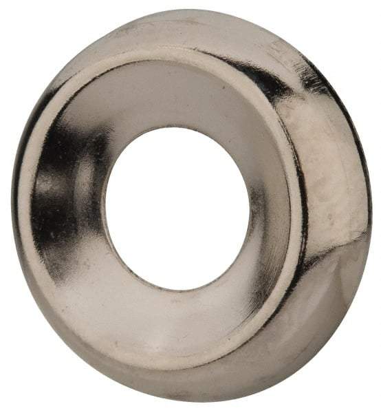 Value Collection - 0.021" Thick, Nickel-Plated Finish, Steel, Standard Countersunk Washer - 0.585" ID x 0.89" OD - Exact Tool & Supply