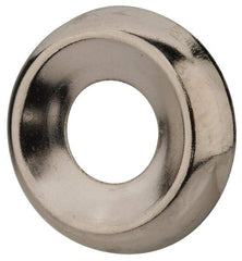 Value Collection - 0.021" Thick, Nickel-Plated Finish, Steel, Standard Countersunk Washer - 0.585" ID x 0.89" OD - Exact Tool & Supply