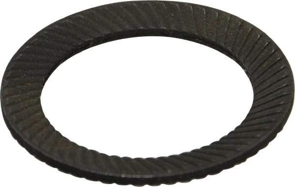 Value Collection - 1" Bolt, 1-1/16" ID, Steel, Uncoated, Belleville Disc Spring - 1-1/2" OD - Exact Tool & Supply