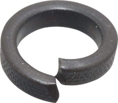 Value Collection - 3/8", 0.382" ID, 1/8" Thick High Collar Split Lock Washer - Steel, Uncoated, 0.382" Min ID, 0.393" Max ID, 0.553" Max OD - Exact Tool & Supply
