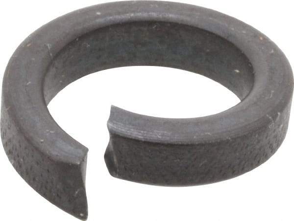 Value Collection - 7/16", 0.443" ID, 0.14" Thick High Collar Split Lock Washer - Steel, Uncoated, 0.443" Min ID, 0.455" Max ID, 0.647" Max OD - Exact Tool & Supply