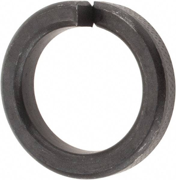 Value Collection - 1", 1.017" ID, 1/4" Thick High Collar Split Lock Washer - Steel, Uncoated, 1.017" Min ID, 1.042" Max ID, 1.483" Max OD - Exact Tool & Supply