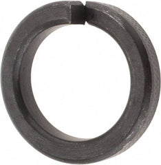Value Collection - 1", 1.017" ID, 1/4" Thick High Collar Split Lock Washer - Steel, Uncoated, 1.017" Min ID, 1.042" Max ID, 1.483" Max OD - Exact Tool & Supply