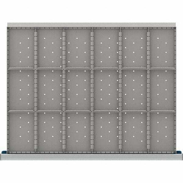 LISTA - 18-Compartment Drawer Divider Layout for 3.15" High Drawers - Exact Tool & Supply