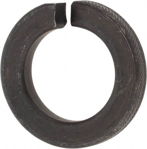 Value Collection - 1-1/4", 1.254" ID, 0.312" Thick Split Lock Washer - Steel, Uncoated, 1.254" Min ID, 1.28" Max ID, 2.036" Min OD, 2.045" Max OD - Exact Tool & Supply