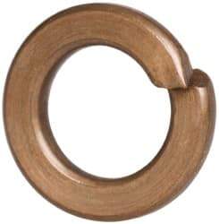 Value Collection - #8, 0.167" ID, 0.04" Thick Split Lock Washer - Silicon Bronze, 0.167" Min ID, 0.174" Max ID, 0.293" Min OD, 0.307" Max OD - Exact Tool & Supply