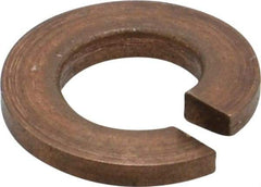 Value Collection - 1/4", 0.252" ID, 0.487" OD, 0.062" Thick Split Lock Washer - Silicon Bronze, 0.254" Min ID, 0.262" Max ID, 0.489" Min OD, 0.491" Max OD - Exact Tool & Supply