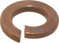 Value Collection - 7/16", 0.44" ID, 0.776" OD, 0.109" Thick Split Lock Washer - Silicon Bronze, 0.443" Min ID, 0.455" Max ID, 0.779" Min OD, 0.787" Max OD - Exact Tool & Supply