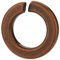 Value Collection - 3/4", 0.753" ID, 1.264" OD, 0.188" Thick Split Lock Washer - Silicon Bronze, 0.76" Min ID, 0.775" Max ID, 1.271" Min OD, 1.291" Max OD - Exact Tool & Supply
