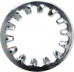 Value Collection - 1 Screw, 1.06" ID, Steel Internal Tooth Lock Washer - 1.637" OD, Zinc-Plated, Grade 2 - Exact Tool & Supply