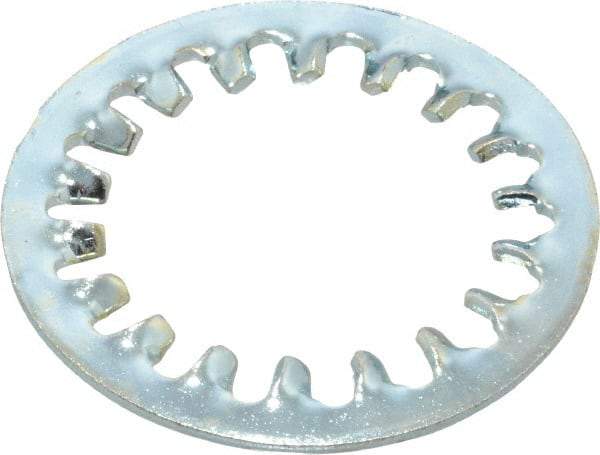 Value Collection - 1-1/4" Screw, 1.325" ID, Steel Internal Tooth Lock Washer - 1.975" OD, Zinc-Plated, Grade 2 - Exact Tool & Supply
