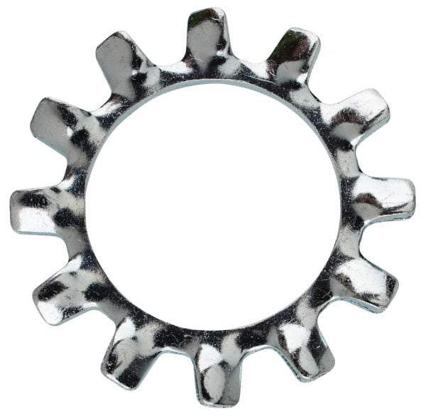 Value Collection - 3/4" Screw, 0.795" ID, Steel External Tooth Lock Washer - 1.245" OD, Zinc-Plated, Grade 2 - Exact Tool & Supply