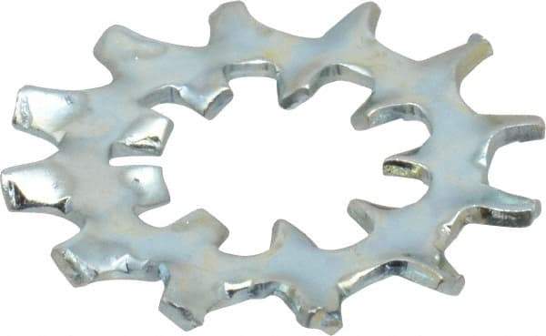 Value Collection - 3/8" Screw, 0.398" ID, Steel Internal Tooth & External Tooth Lock Washer - 0.985" OD, Zinc-Plated, Grade 2 - Exact Tool & Supply