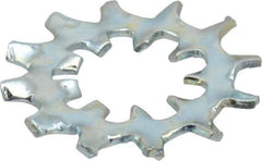 Value Collection - 3/8" Screw, 0.398" ID, Steel Internal Tooth & External Tooth Lock Washer - 0.985" OD, Zinc-Plated, Grade 2 - Exact Tool & Supply