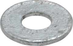 Value Collection - 1/4" Screw, Steel USS Flat Washer - 5/16" ID x 3/4" OD, 1/16" Thick, Galvanized Finish - Exact Tool & Supply