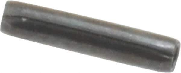 Made in USA - 1/16" Diam x 5/16" Long Coiled Spring Pin - Grade 1070-1090 Alloy Steel, Black Oxide Finish - Exact Tool & Supply