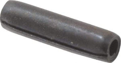 Made in USA - 3/32" Diam x 3/8" Long Coiled Spring Pin - Grade 1070-1090 Alloy Steel, Black Oxide Finish - Exact Tool & Supply