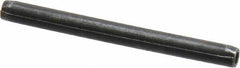 Made in USA - 3/32" Diam x 1-1/8" Long Coiled Spring Pin - Grade 1070-1090 Alloy Steel, Black Oxide Finish - Exact Tool & Supply