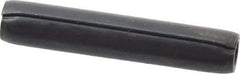 Made in USA - 1/8" Diam x 11/16" Long Coiled Spring Pin - Grade 1070-1090 Alloy Steel, Black Oxide Finish - Exact Tool & Supply