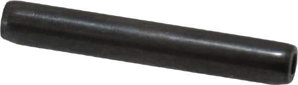 Made in USA - 1/8" Diam x 7/8" Long Coiled Spring Pin - Grade 1070-1090 Alloy Steel, Black Oxide Finish - Exact Tool & Supply