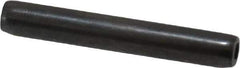 Made in USA - 1/8" Diam x 7/8" Long Coiled Spring Pin - Grade 1070-1090 Alloy Steel, Black Oxide Finish - Exact Tool & Supply