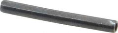 Made in USA - 1/8" Diam x 1-1/8" Long Coiled Spring Pin - Grade 1070-1090 Alloy Steel, Black Oxide Finish - Exact Tool & Supply
