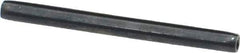 Made in USA - 1/8" Diam x 1-1/2" Long Coiled Spring Pin - Grade 1070-1090 Alloy Steel, Black Oxide Finish - Exact Tool & Supply