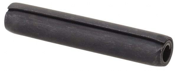 Made in USA - 5/32" Diam x 7/8" Long Coiled Spring Pin - Grade 1070-1090 Alloy Steel, Black Oxide Finish - Exact Tool & Supply