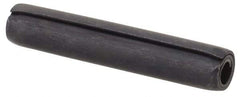 Made in USA - 5/32" Diam x 7/8" Long Coiled Spring Pin - Grade 1070-1090 Alloy Steel, Black Oxide Finish - Exact Tool & Supply