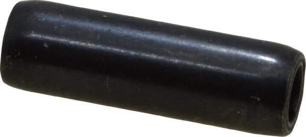 Made in USA - 3/16" Diam x 5/8" Long Coiled Spring Pin - Grade 1070-1090 Alloy Steel, Black Oxide Finish - Exact Tool & Supply