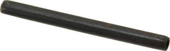 Made in USA - 3/16" Diam x 2-1/4" Long Coiled Spring Pin - Grade 1070-1090 Alloy Steel, Black Oxide Finish - Exact Tool & Supply