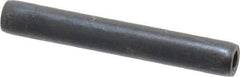 Made in USA - 7/32" Diam x 1-1/2" Long Coiled Spring Pin - Grade 1070-1090 Alloy Steel, Black Oxide Finish - Exact Tool & Supply