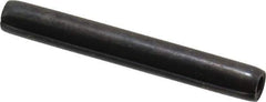 Made in USA - 7/32" Diam x 1-3/4" Long Coiled Spring Pin - Grade 1070-1090 Alloy Steel, Black Oxide Finish - Exact Tool & Supply