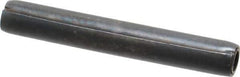 Made in USA - 1/4" Diam x 1-3/4" Long Coiled Spring Pin - Grade 1070-1090 Alloy Steel, Black Oxide Finish - Exact Tool & Supply