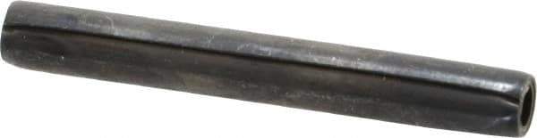Made in USA - 1/4" Diam x 2" Long Coiled Spring Pin - Grade 1070-1090 Alloy Steel, Black Oxide Finish - Exact Tool & Supply