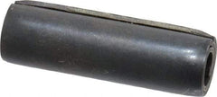 Made in USA - 5/16" Diam x 1" Long Coiled Spring Pin - Grade 1070-1090 Alloy Steel, Black Oxide Finish - Exact Tool & Supply