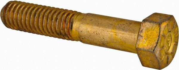 Made in USA - 3/8-16 UNC, 2" Length Under Head, Hex Head Cap Screw - Exact Tool & Supply